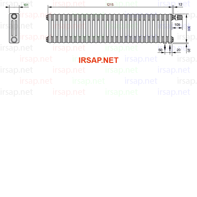 Радиатор IRSAP Tesi 30300/27 T25 CL 01